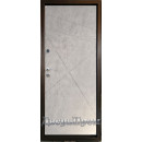 Вхідні двері ОПТИМА метал з тисненням мідний антік/ МДФ вологостійкий Вінорит бетон бежевий №142